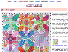 Tablet Screenshot of christinebarnes.com